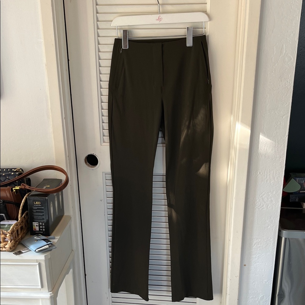 Dark Olive Flared work Pants